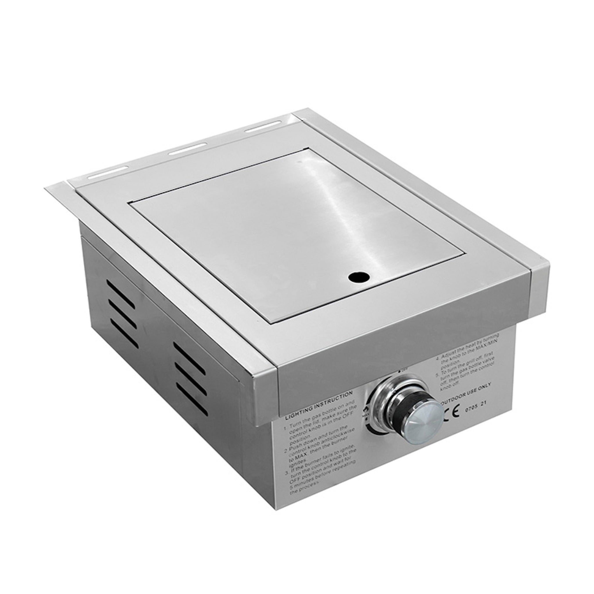 Stainless Steel Side Built-in BBQ Single Burner