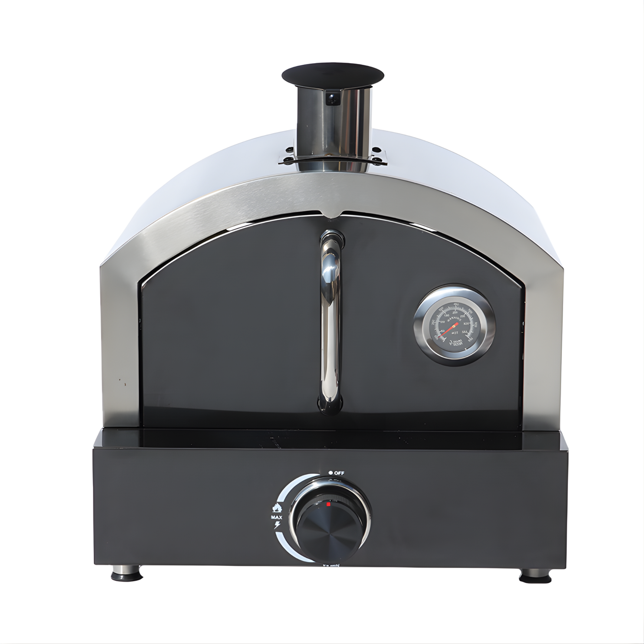 Stainless Steel Black Outdoor Gas Burning Pizza Oven