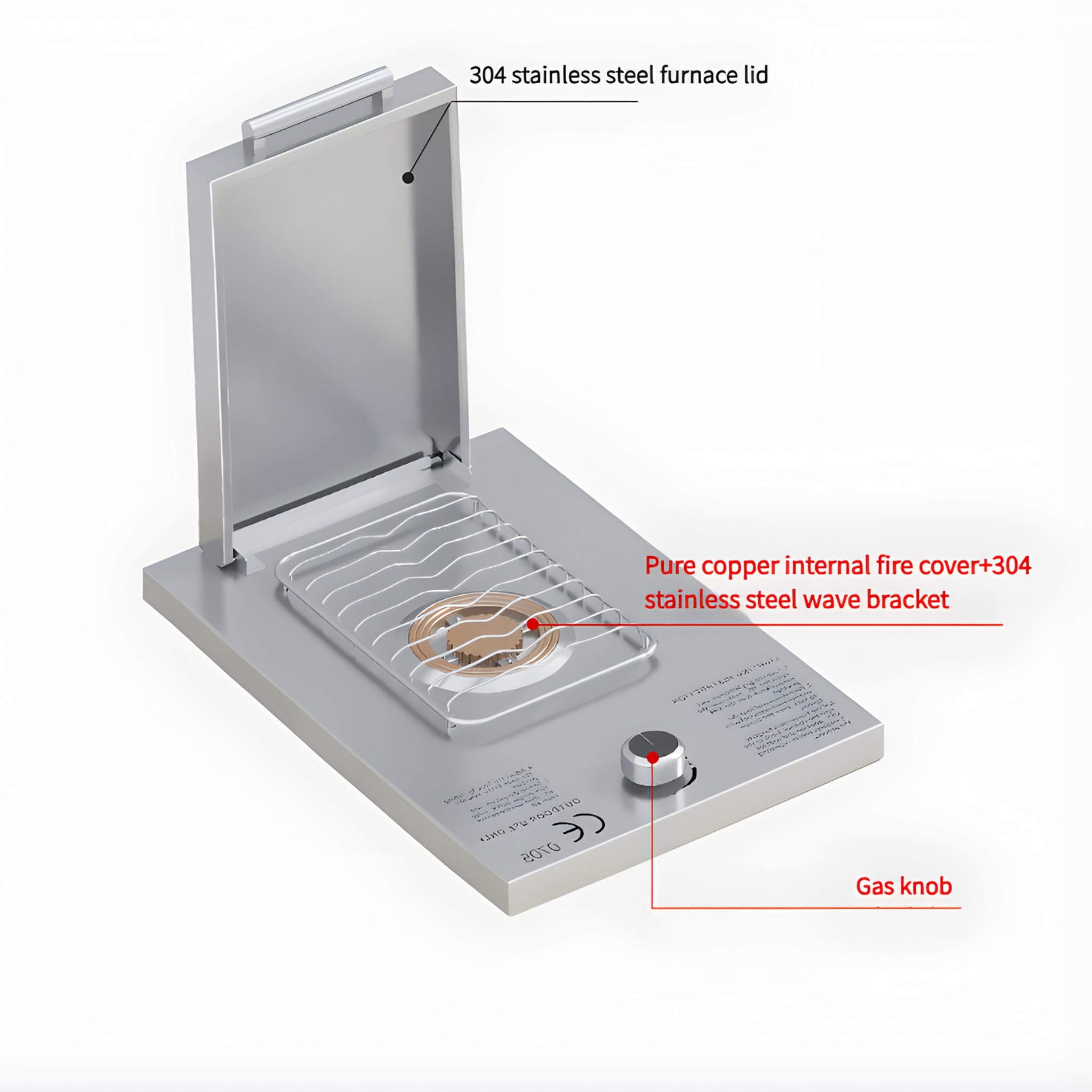 Additional Side Built-in BBQ Single Burner