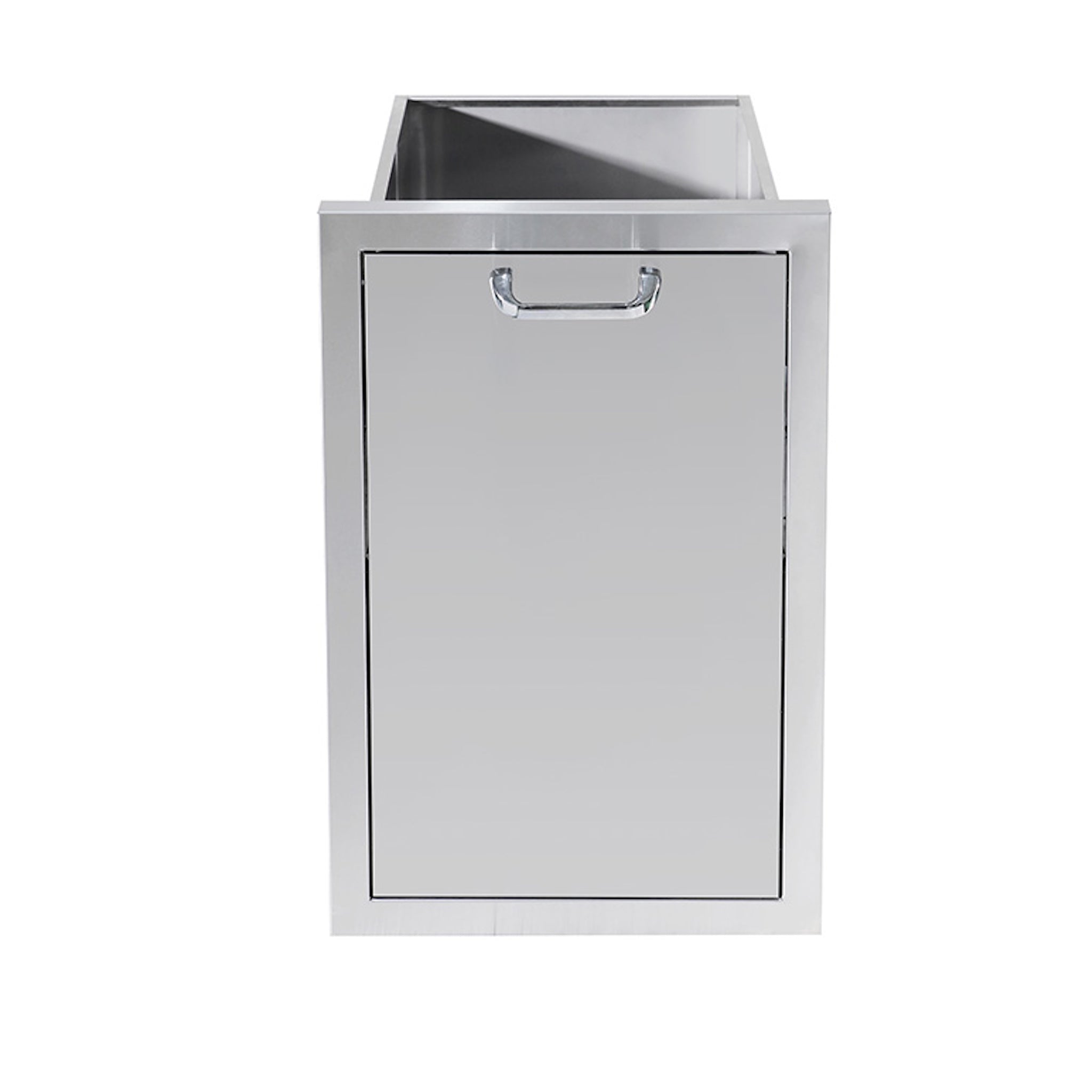 Built-in Recycle Bin 2 Compartment Garbage Bin Stainless Steel