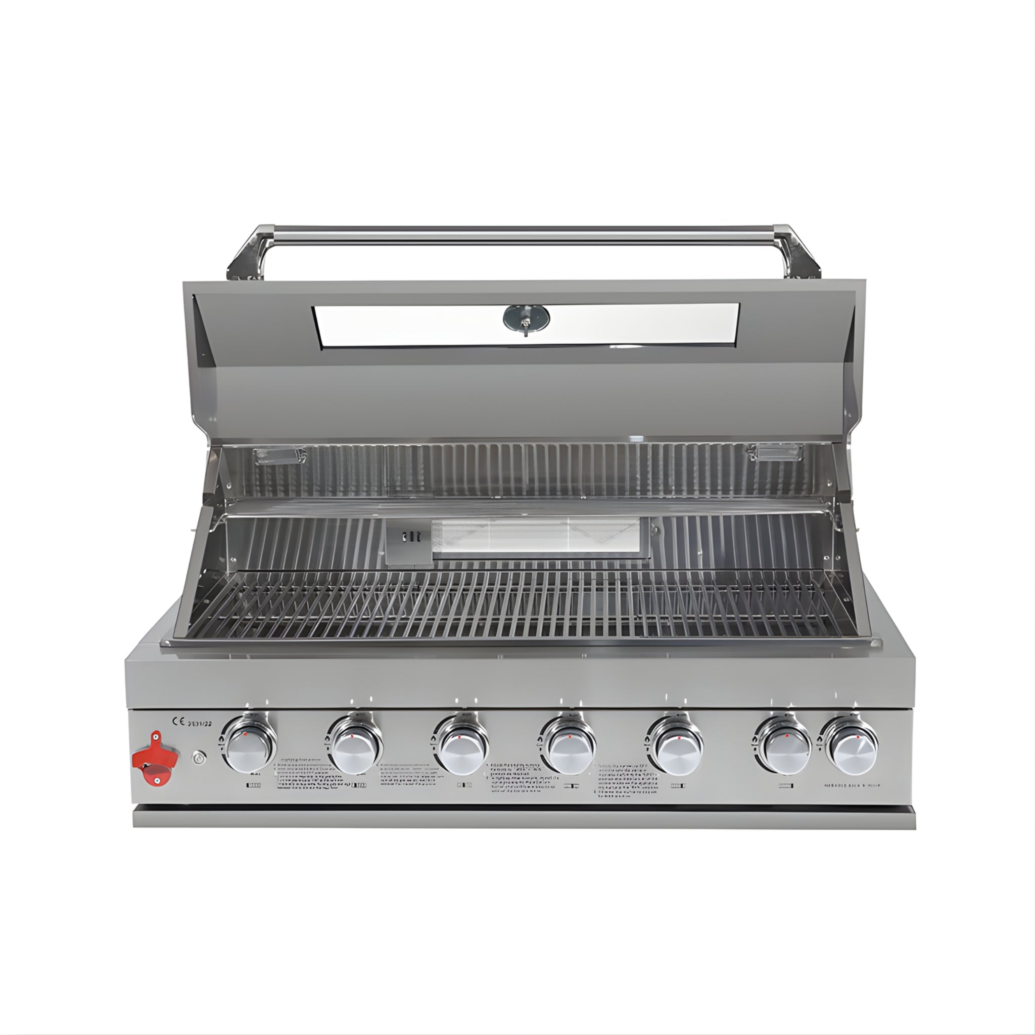 6 Burner Built-In Stainless Steel BBQ Grill – Silver (304 Stainless Steel)