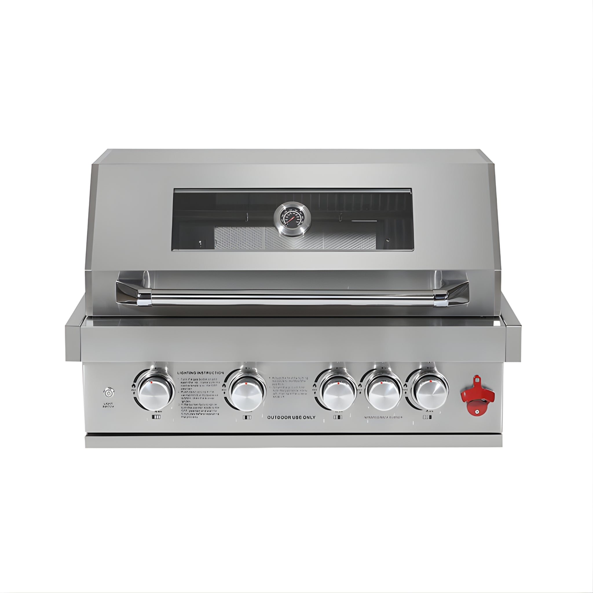 4-Burner Built-In Stainless Steel BBQ Grill – Silver (304 Stainless Steel)