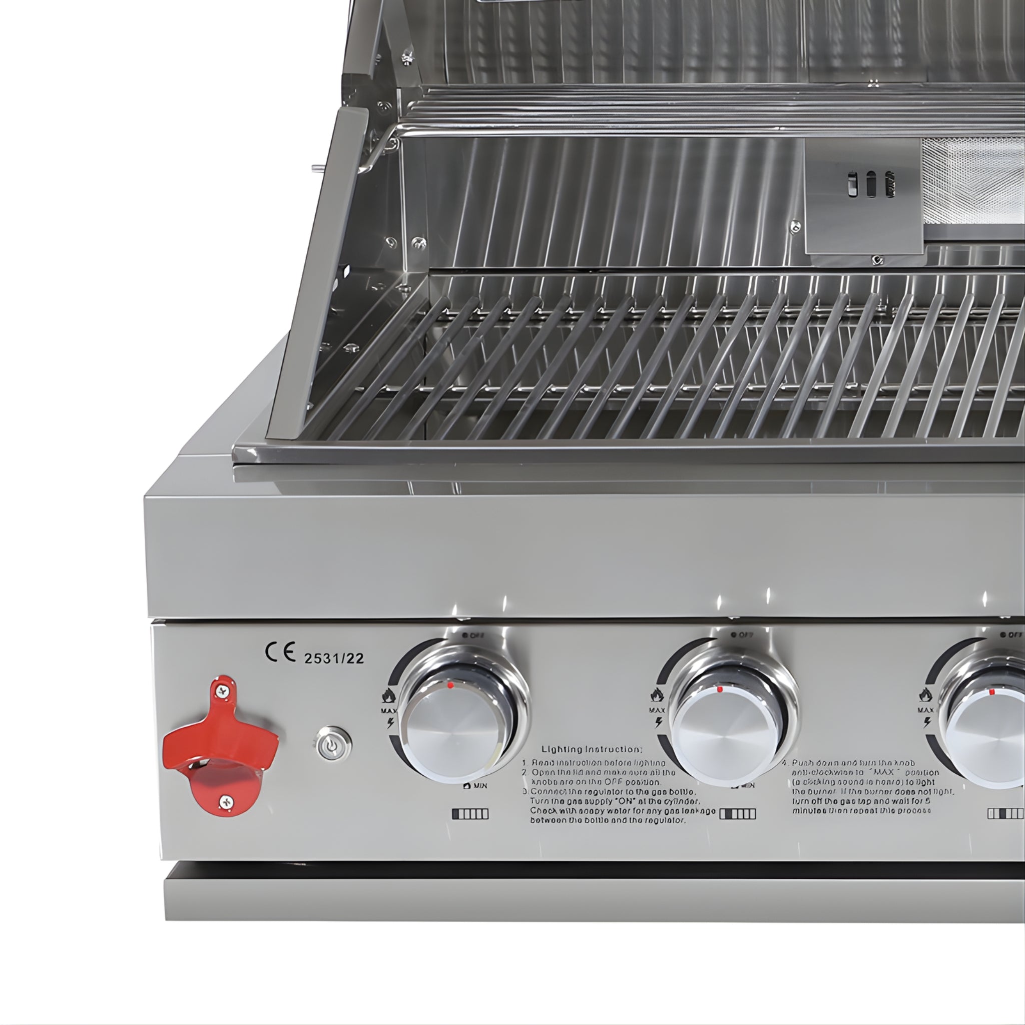 6 Burner Built-In Stainless Steel BBQ Grill – Silver (304 Stainless Steel)