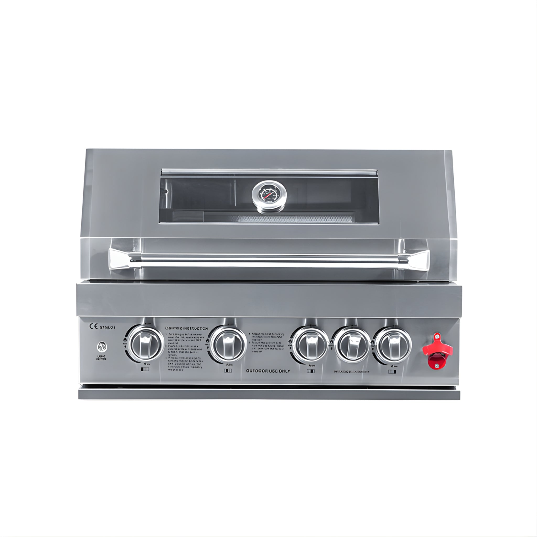 4-Burner Built-In Stainless Steel BBQ Grill – Silver (304 Stainless Steel)