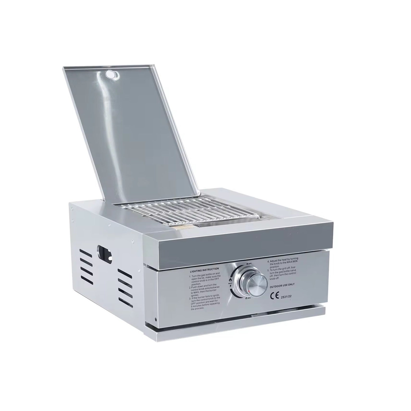 Stainless Steel Side Built-in BBQ Infrared Searing Burner