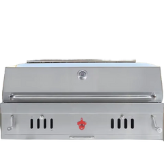 49 Inch (Extra Large) Stainless Steel Premium Built-In Charcoal Outdoor BBQ