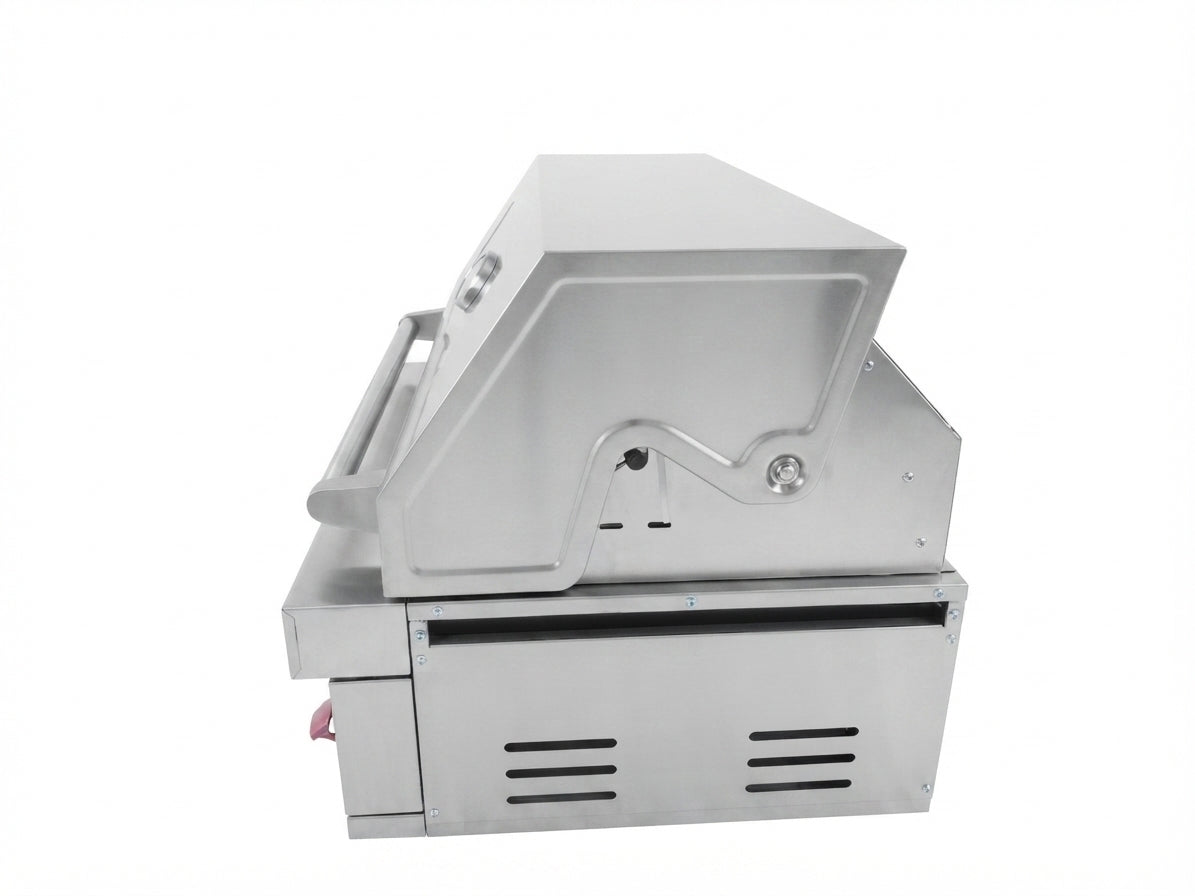 4-Burner Built-In Stainless Steel BBQ Grill – Silver (304 Stainless Steel)