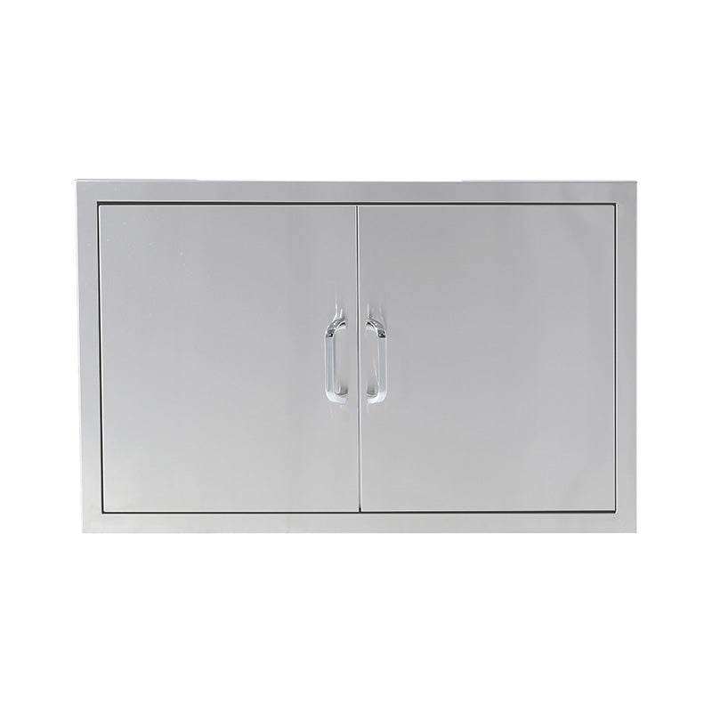 Waterproof Stainless Steel Kitchen Storage Double Cabinet Door