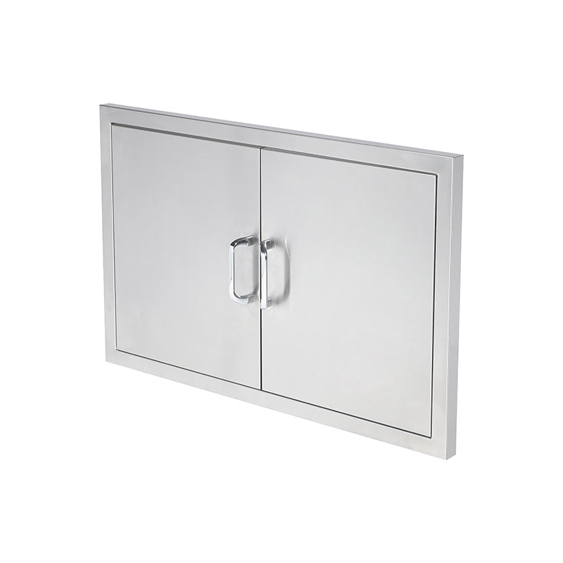 Waterproof Stainless Steel Kitchen Storage Double Cabinet Door