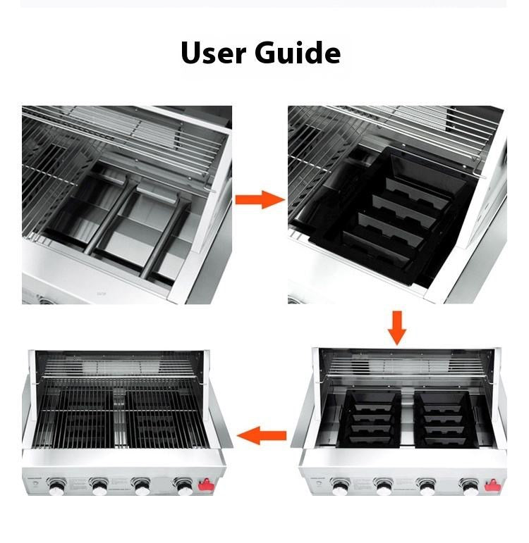 Charcoal Tray Insert for Gas BBQ