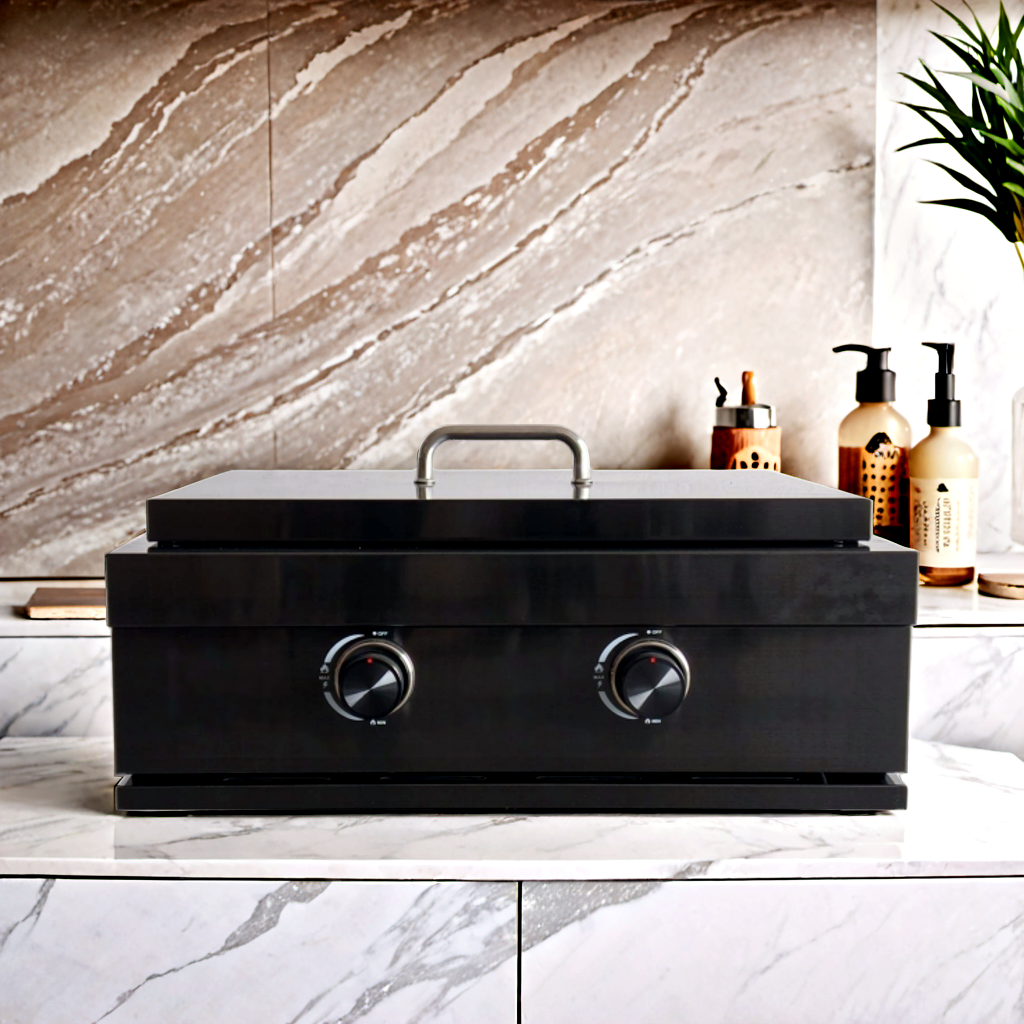 Built-in Teppanyaki Pan - Stainless Steel 304 - Black