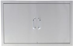 Waterproof Stainless Steel Kitchen Storage Double Cabinet Door