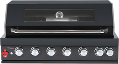 6 Burner Built-In Stainless Steel BBQ Grill – Black (304 Stainless Steel)